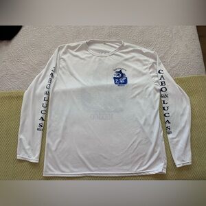 Cabo San Lucas Mexico white long sleeve swim sun performance t shirt size XL